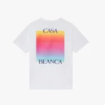 Gradient Square Logo Short Sleeve  - Casablanca